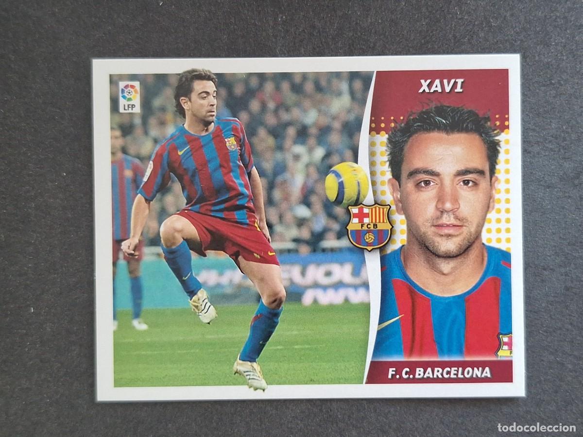 Cromos de f&uacute;tbol: L6 XAVI F. C. BARCELONA LIGA ESTE 2006 2007 06 07 NUNCA PEGADO SIN PEGAR