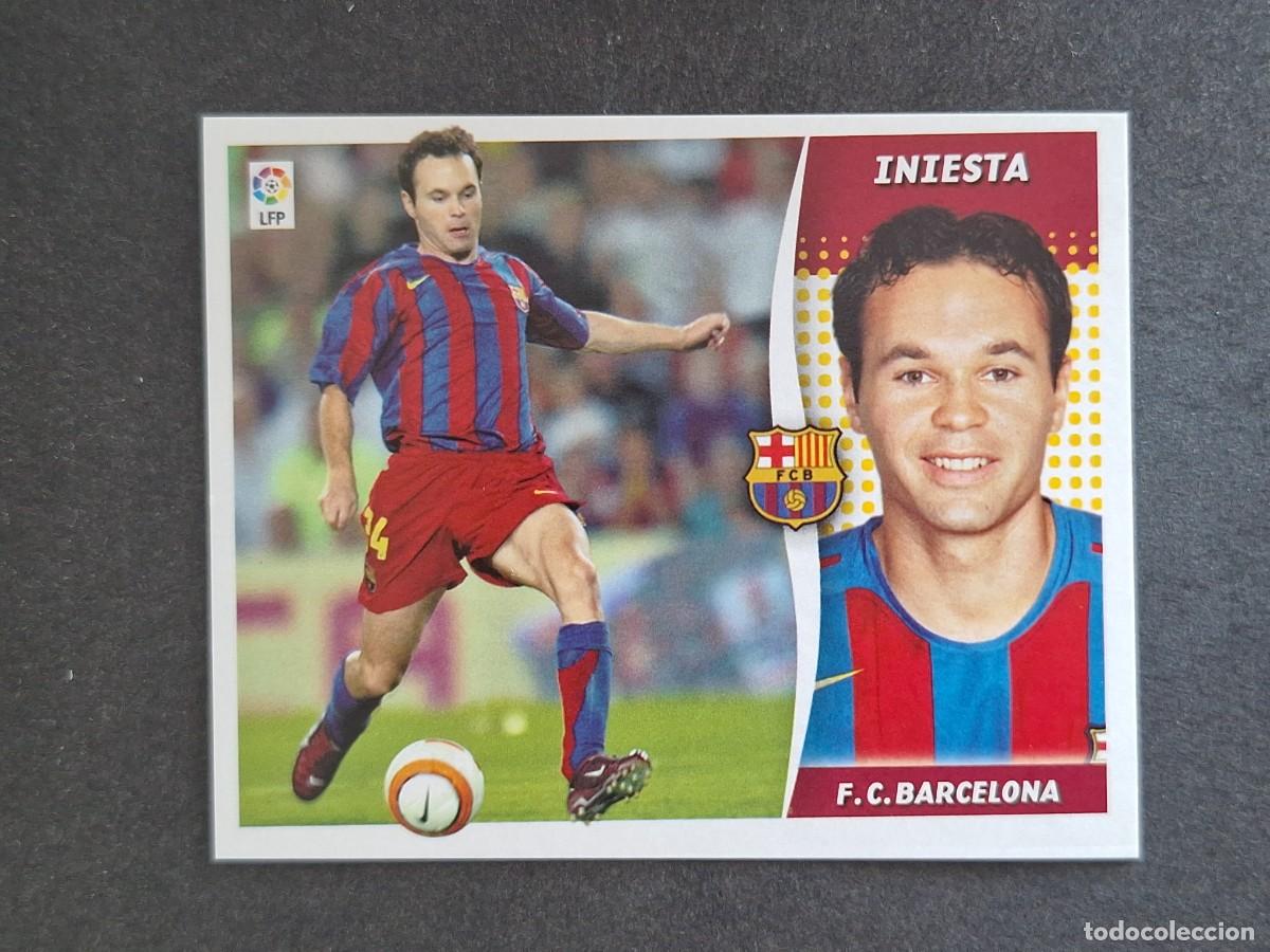 Cromos de f&uacute;tbol: L6 INIESTA F. C. BARCELONA LIGA ESTE 2006 2007 06 07 NUNCA PEGADO SIN PEGAR