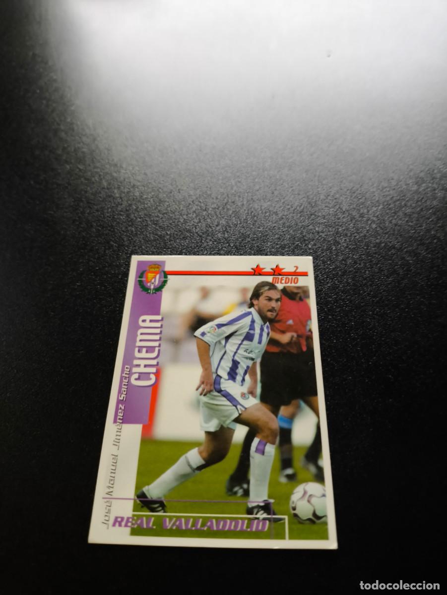 Cromos de f&uacute;tbol: Chema VALLADOLID FUTBOL MATCH TOTAL LIGA 2002 2003 02 03 N PANINI ESTE ADRENALYN