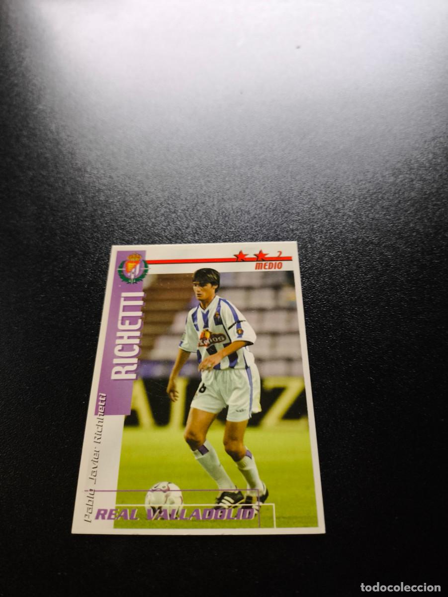 Cromos de f&uacute;tbol: Richetti VALLADOLID FUTBOL MATCH TOTAL LIGA 2002 2003 02 03 N PANINI ESTE ADRENALYN