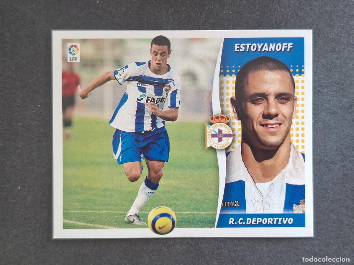 Fu&szlig;ball-Sticker: L6 ESTOYANOFF DEPORTIVO DE LA CORU&Ntilde;A LIGA ESTE 2006 2007 06 07 NUNCA PEGADO SIN PEGAR