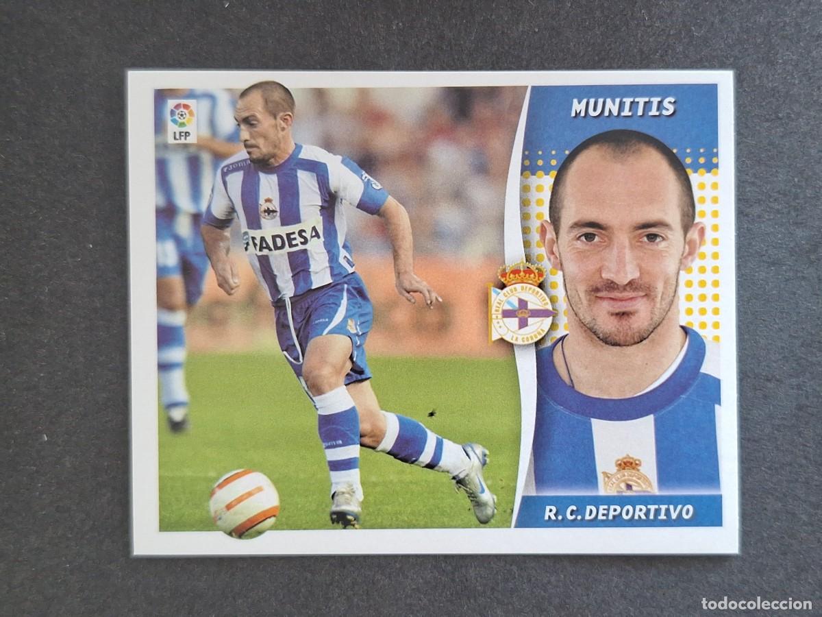 Cromos de f&uacute;tbol: L6 MUNITIS DEPORTIVO DE LA CORU&Ntilde;A LIGA ESTE 2006 2007 06 07 NUNCA PEGADO SIN PEGAR