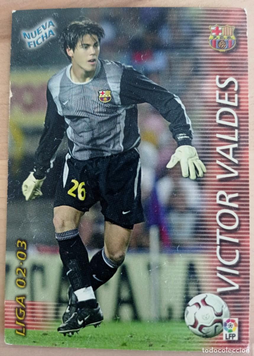 Cromos de f&uacute;tbol: Cromo Megafichas Liga 2002-2003 - V&iacute;ctor Vald&eacute;s - F.C. Barcelona - Panini Sports 56 BIS