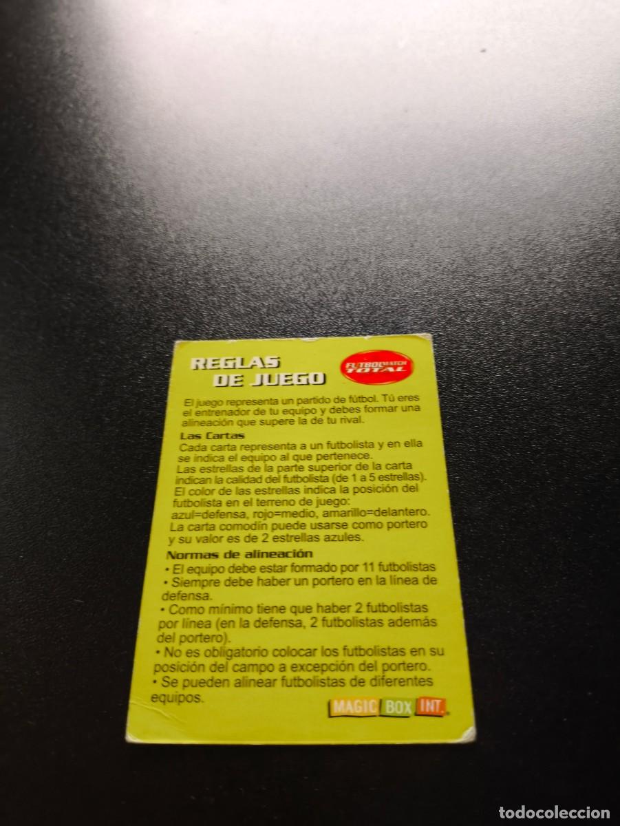 Cromos de f&uacute;tbol: REGLAS DE JUEGO FUTBOL MATCH TOTAL LIGA 2002 2003 02 03 N PANINI ESTE ADRENALYN