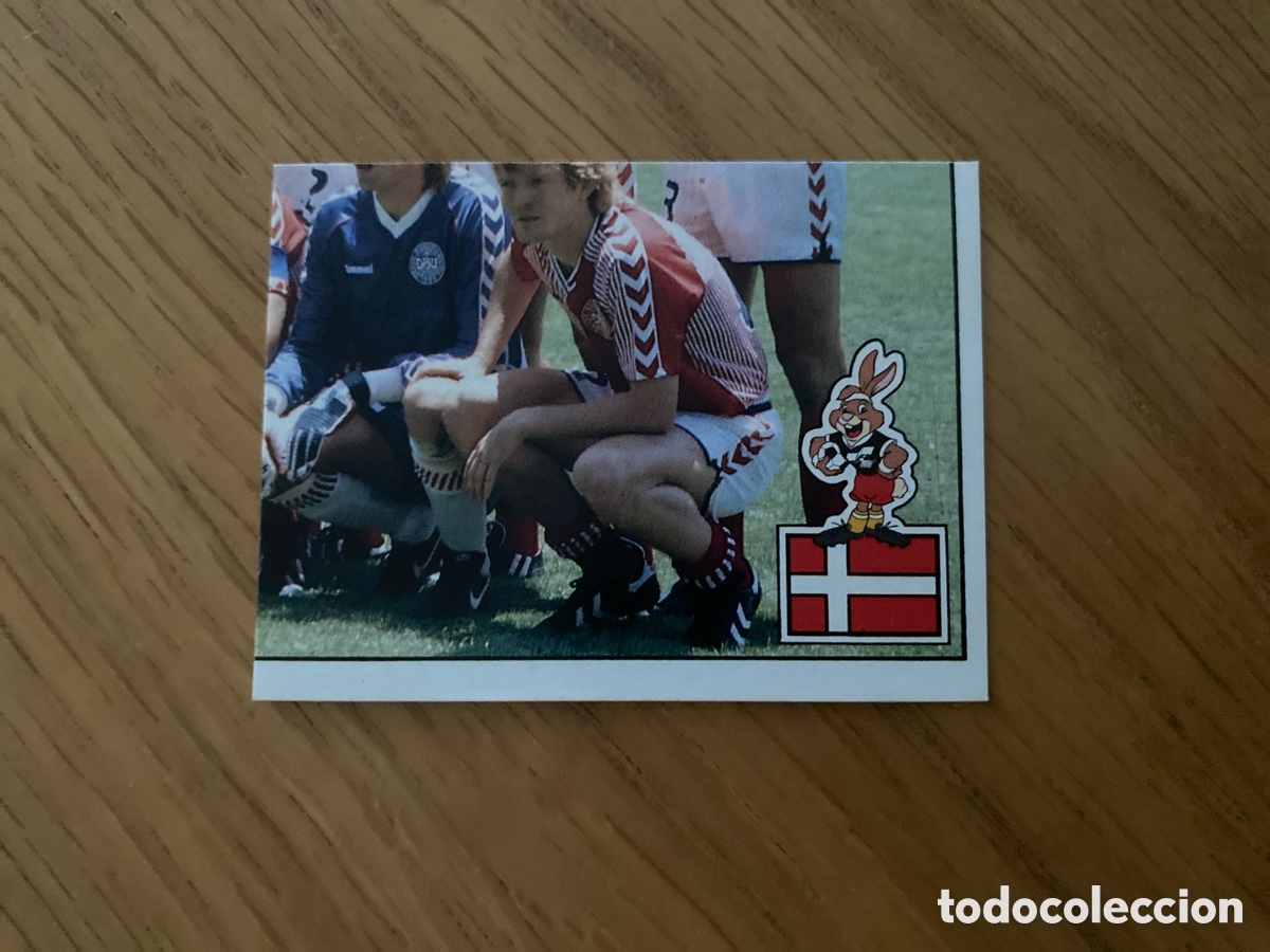 Cromos de f&uacute;tbol: Cromo panini euro 88 Alemania n&uacute;mero 102 Denmark - Sticker album eurocup 1988 Germany