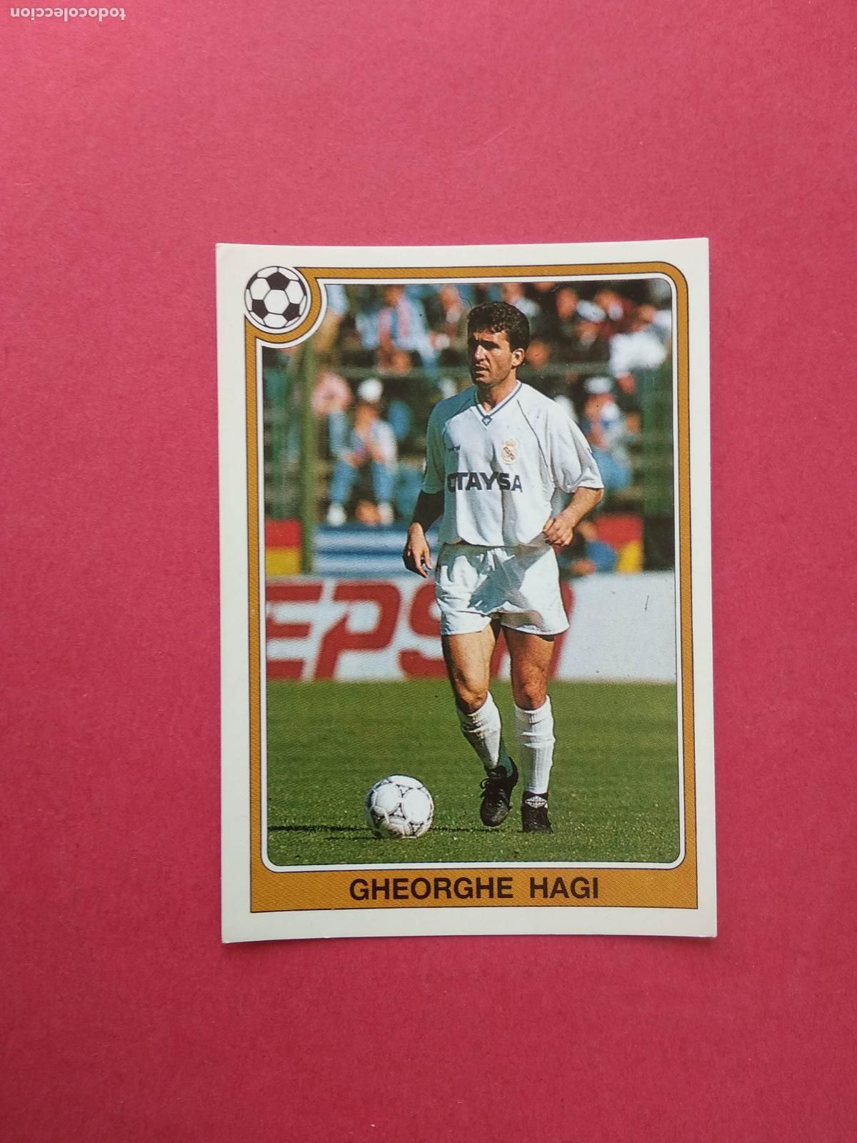 Cromos de f&uacute;tbol: PANINI FUTBOL ESTRELLAS DE LA LIGA 92 93 1992 1993 NUNCA PEGADO N&ordm; 136 GHEORGHE HAGI REAL MADRID