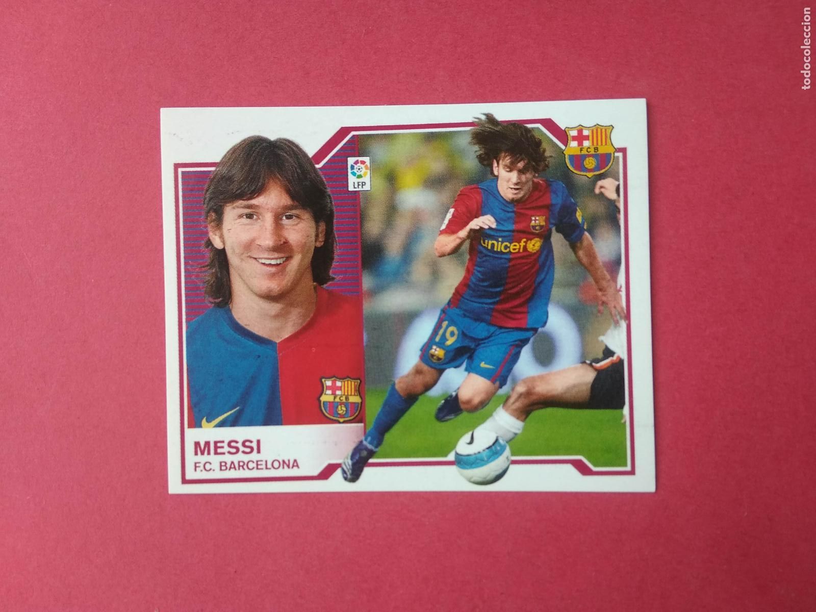 Cromos de f&uacute;tbol: EDICIONES ESTE LIGA 07 08 2007 2008 CROMO NUNCA PEGADO MESSI FC BARCELONA