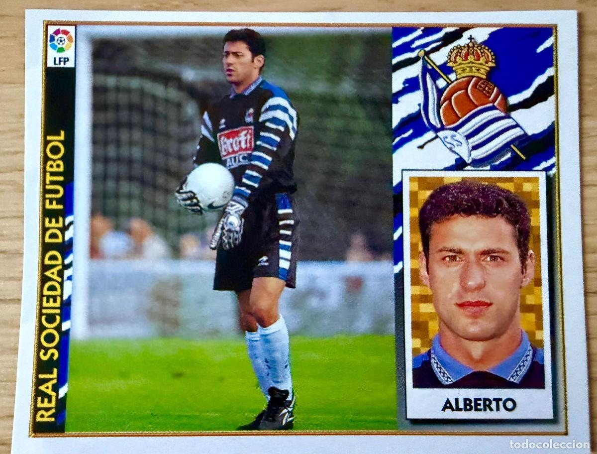 Cromos de f&uacute;tbol: ALBERTO REAL SOCIEDAD 97 98 1997 1998 LIGA EDICIONES ESTE RECORTADO STICKER