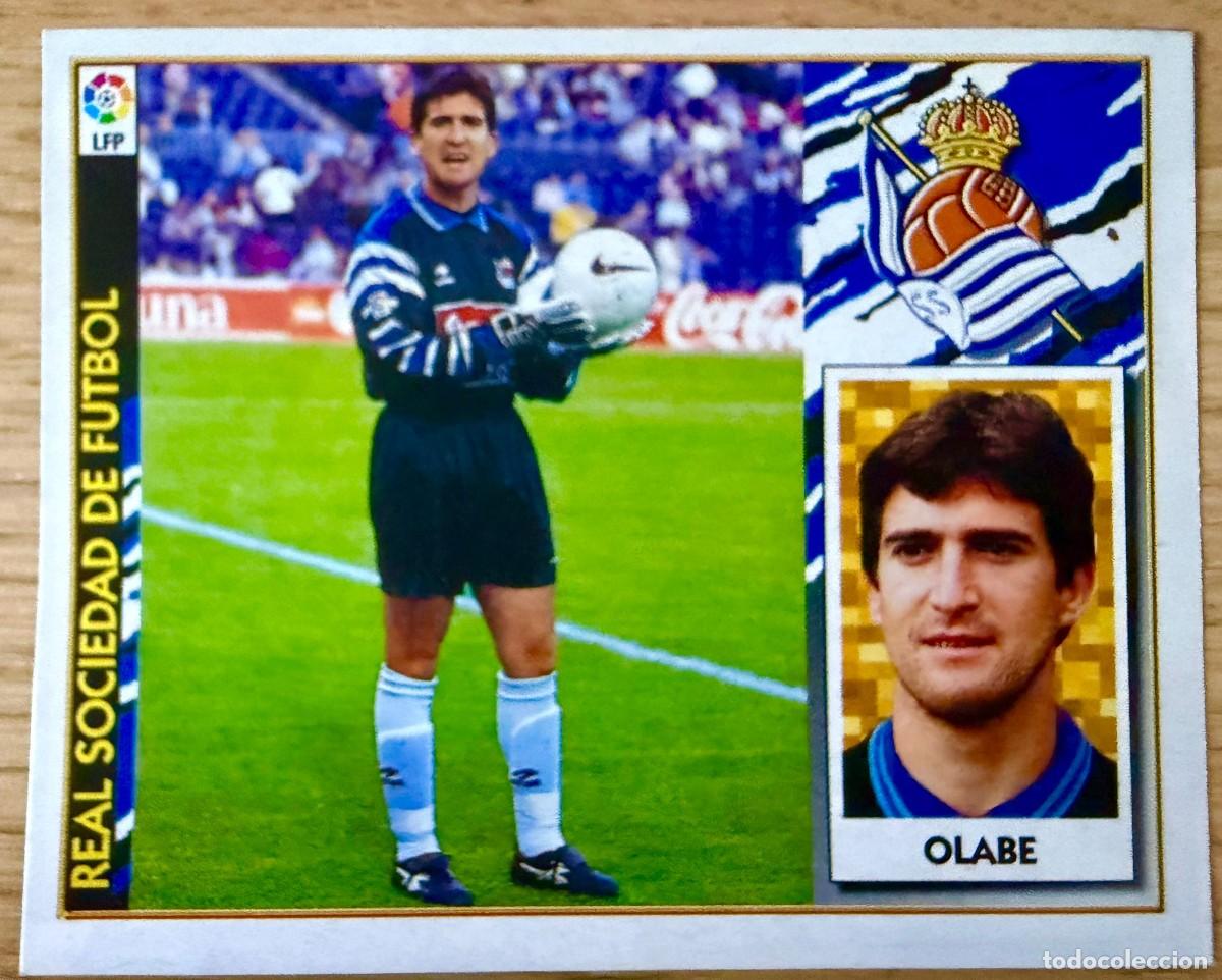 Cromos de f&uacute;tbol: OLABE REAL SOCIEDAD 97 98 1997 1998 LIGA EDICIONES ESTE RECORTADO STICKER