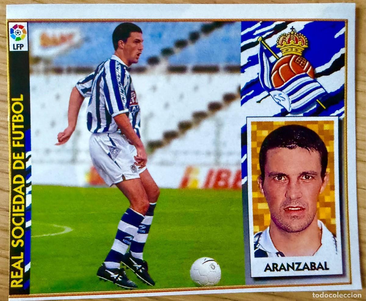 Cromos de f&uacute;tbol: ARANZABAL REAL SOCIEDAD 97 98 1997 1998 LIGA EDICIONES ESTE RECORTADO STICKER