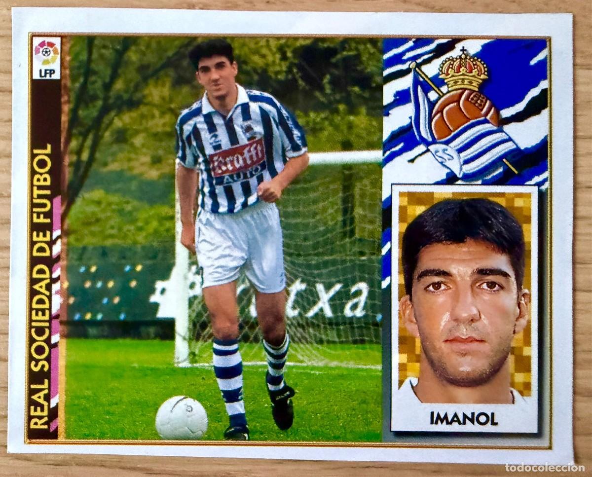 Cromos de f&uacute;tbol: IMANOL REAL SOCIEDAD 97 98 1997 1998 LIGA EDICIONES ESTE RECORTADO STICKER