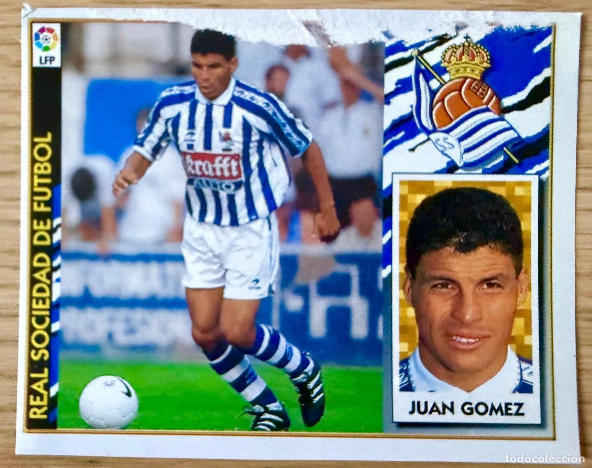 Cromos de f&uacute;tbol: JUAN GOMEZ REAL SOCIEDAD 97 98 1997 1998 LIGA EDICIONES ESTE RECORTADO STICKER