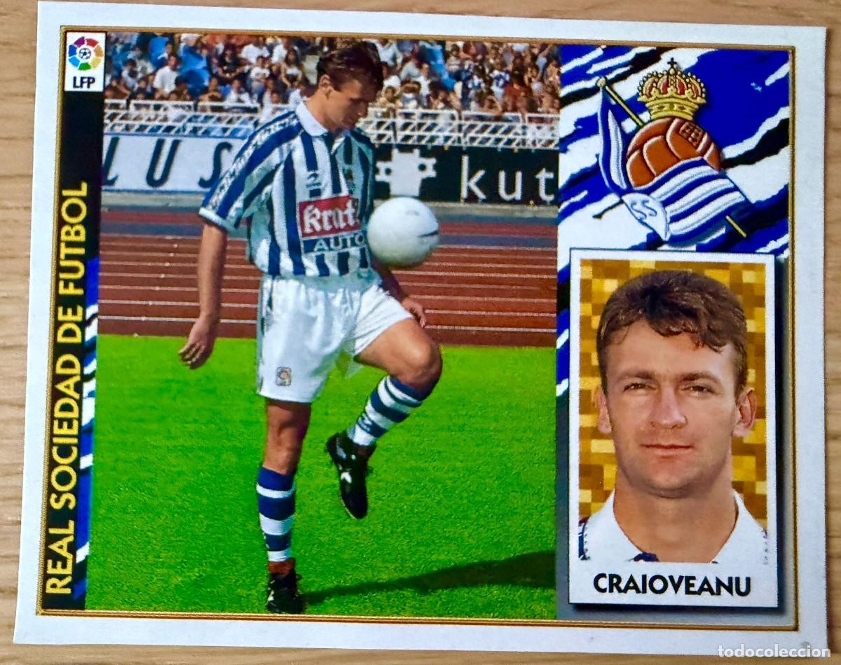 Cromos de f&uacute;tbol: CRAIOVEANU REAL SOCIEDAD 97 98 1997 1998 LIGA EDICIONES ESTE RECORTADO STICKER