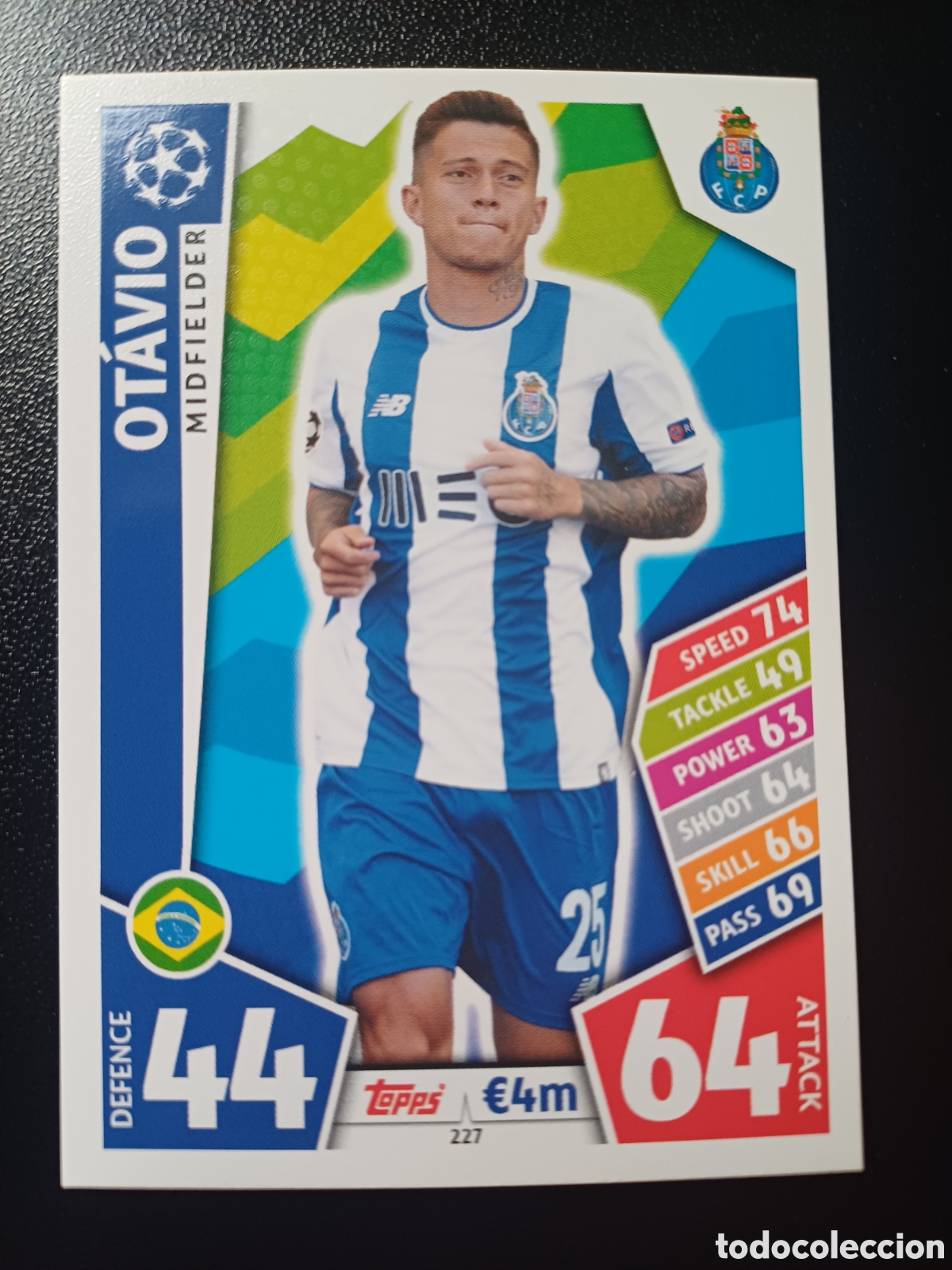 Cartes &agrave; collectionner de Football: #227 OTAVIO FC PORTO TOPPS MATCH ATTAX 2017/18