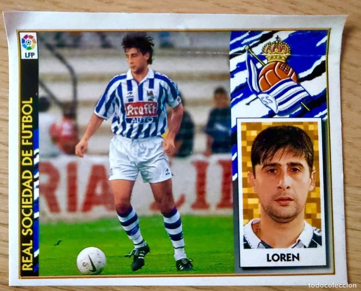 Cromos de f&uacute;tbol: LOREN REAL SOCIEDAD 97 98 1997 1998 LIGA EDICIONES ESTE VENTANILLA STICKER