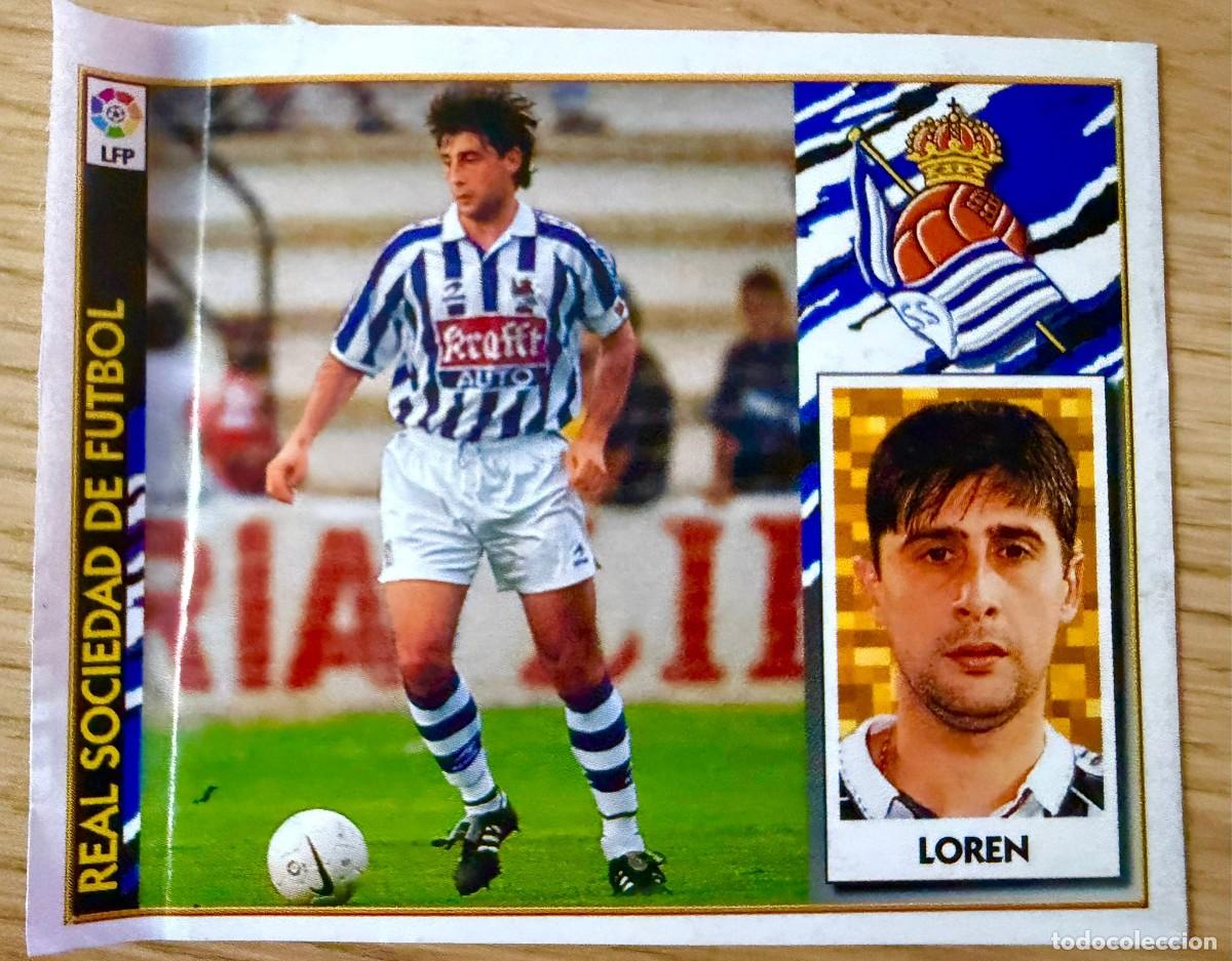 Cromos de f&uacute;tbol: LOREN REAL SOCIEDAD 97 98 1997 1998 LIGA EDICIONES ESTE VENTANILLA STICKER