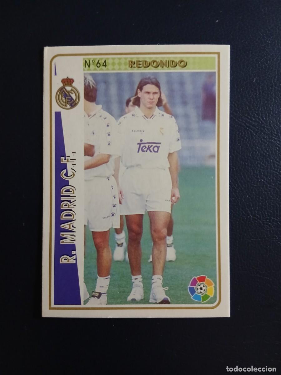 Cromos de f&uacute;tbol: 64 FERNANDO REDONDO REAL MADRID CARD MUNDICROMO LIGA 1994 1995 94 95