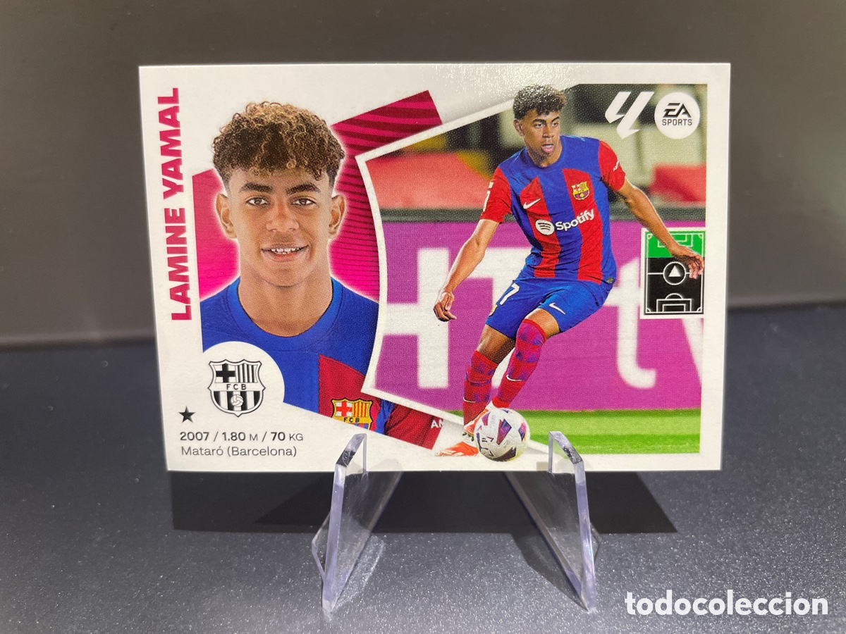 Cromos de f&uacute;tbol: Lamine Yamal 20 Liga Este 2024-25 Panini FC Barcelona