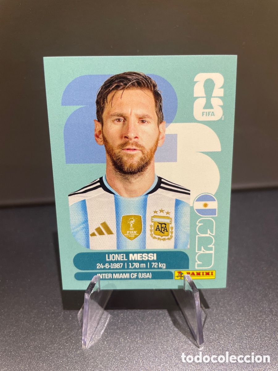 Cromos de f&uacute;tbol: Lionel Messi ARG 17 Panini FIFA World Cup 2026 Argentina