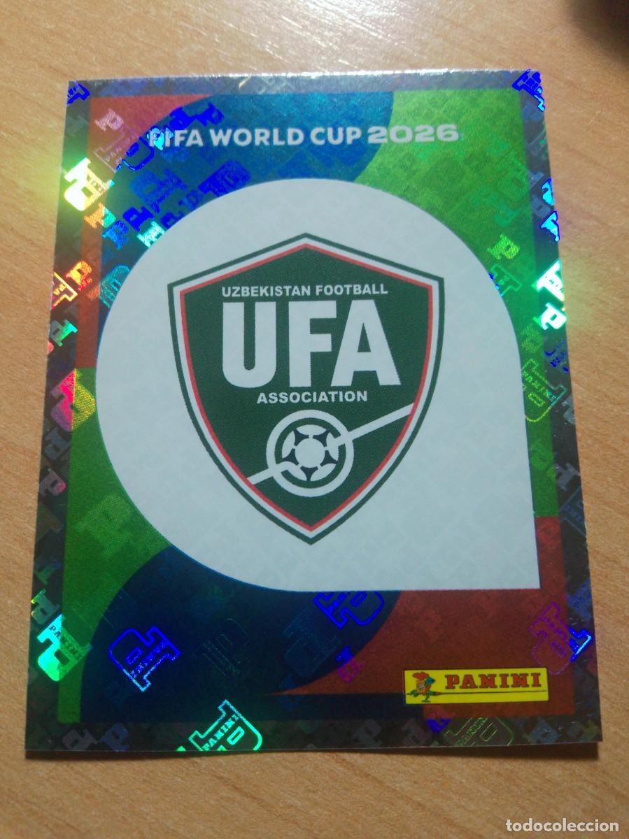 Cromos de f&uacute;tbol: UZB 1 ESCUDO DE UZBEKISTAN MUNDIAL FIFA WORLD CUP 2026 26 PANINI STICKERS NUEVO