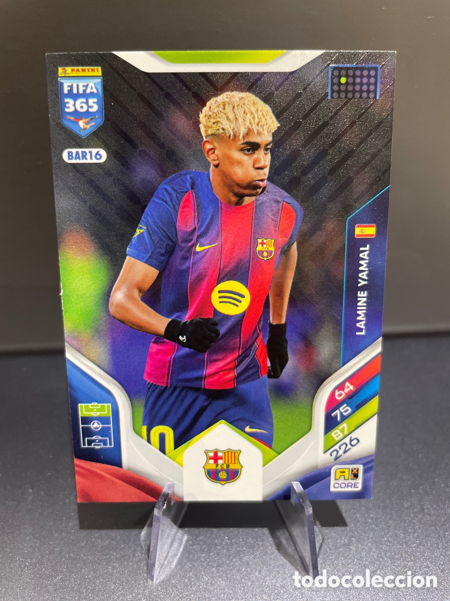Cromos de f&uacute;tbol: Lamine Yamal BAR16 Panini Adrenalyn FIFA 365 2025-26 FC Barcelona