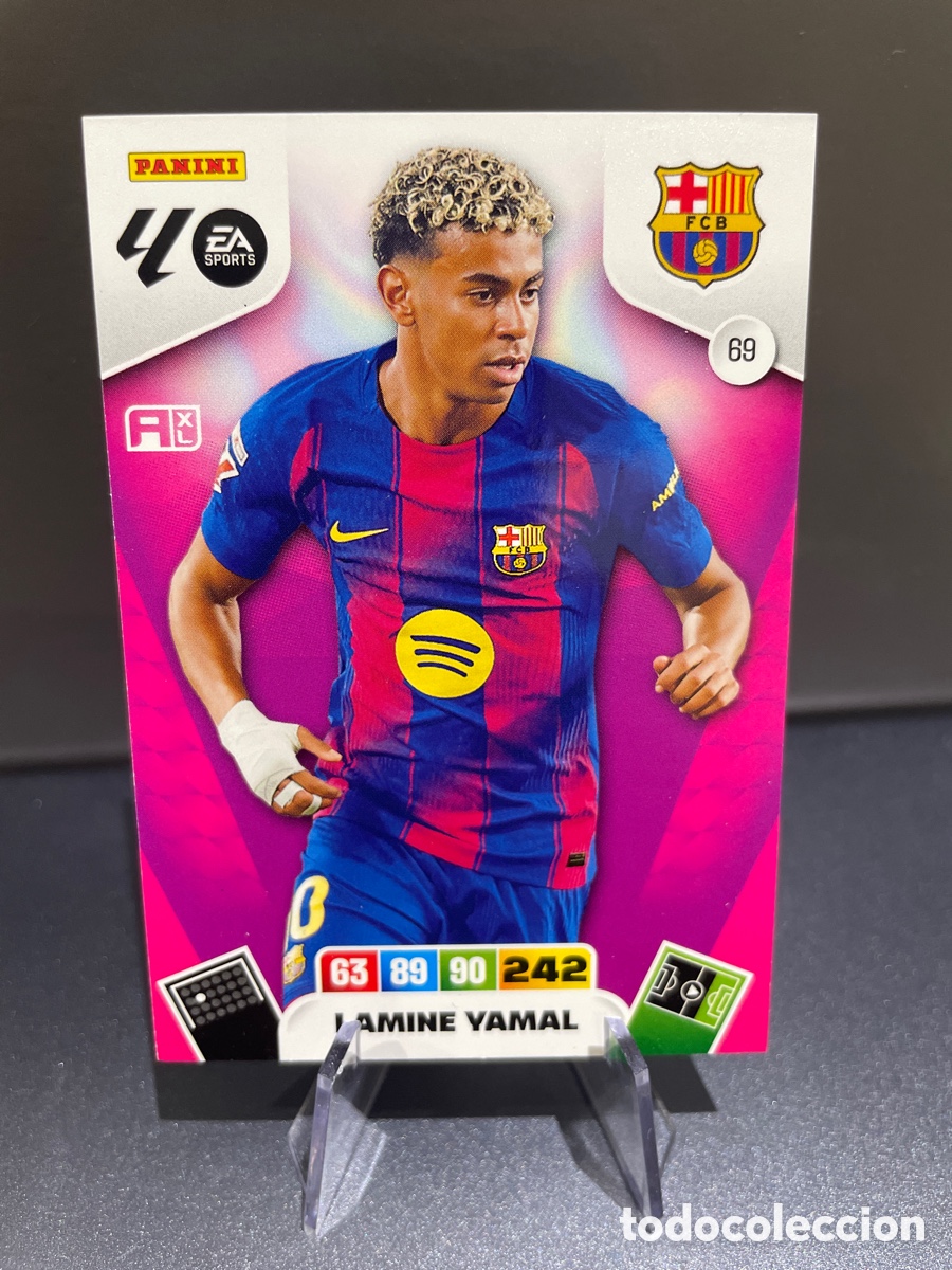 Cromos de f&uacute;tbol: Lamine Yamal 69 Panini Adrenalyn 2025-26 FC Barcelona
