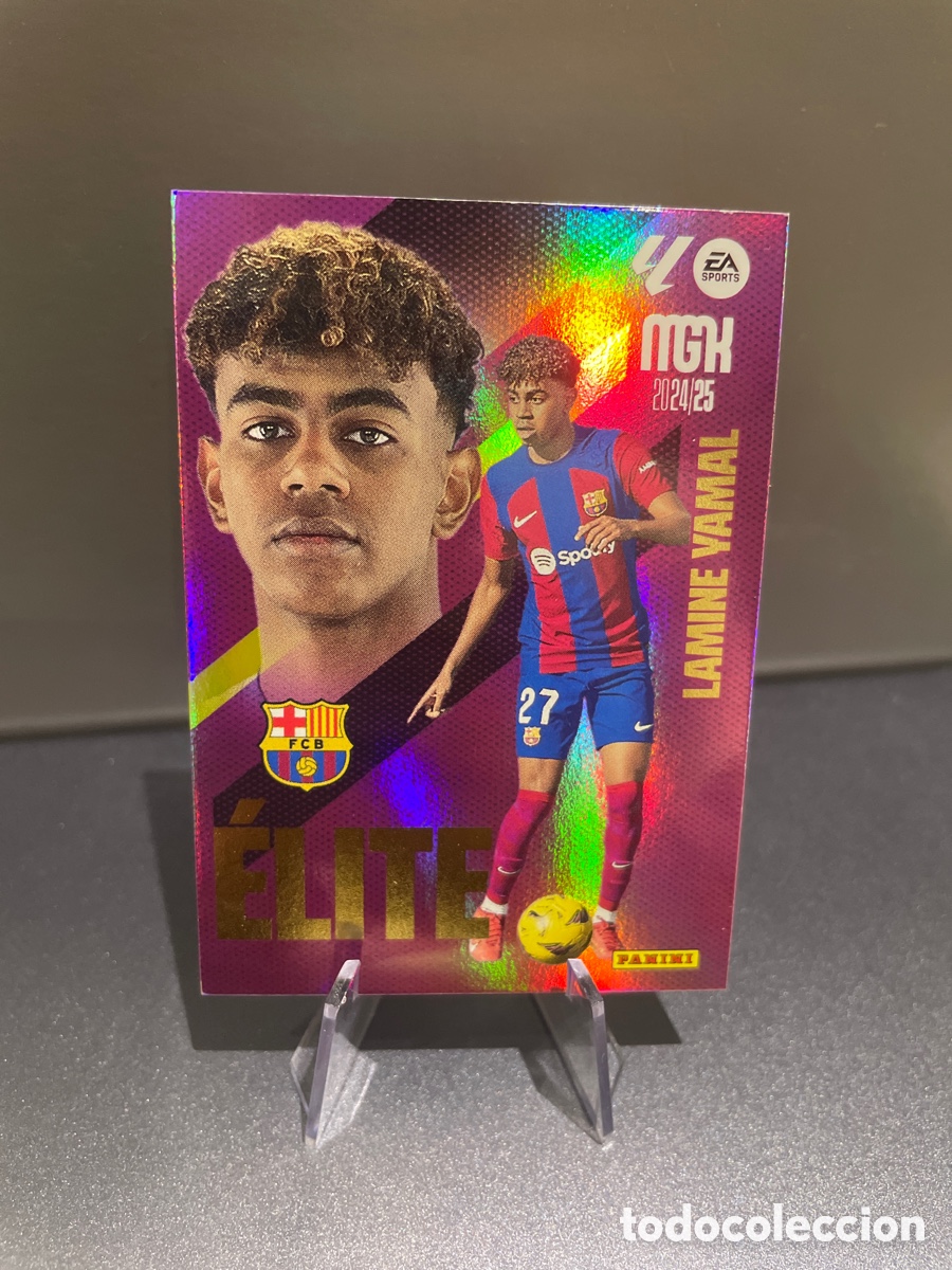 Cromos de f&uacute;tbol: Lamine Yamal 7 Elite MGK 2024-25 Panini Megacracks FC Barcelona