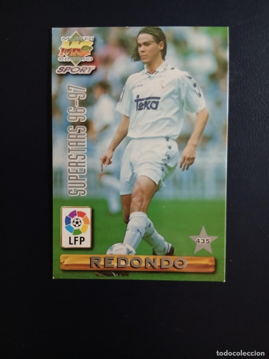 Cromos de f&uacute;tbol: REDONDO HIERRO REAL MADRID SUPERESTARS N&deg; 435 LIGA 1996 1997 96 97 MUNDICROMO