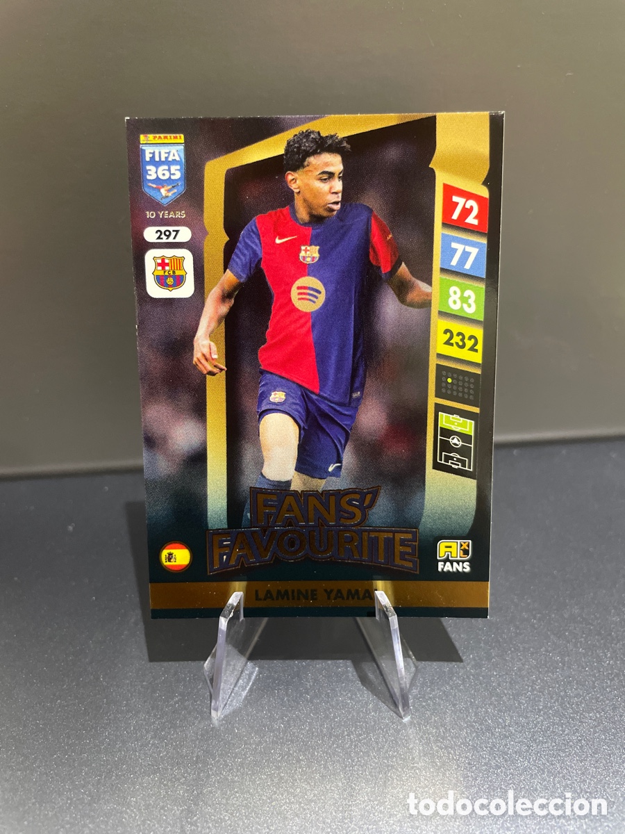 Cromos de f&uacute;tbol: Lamine Yamal 297 Fans Favourite Panini Adrenalyn FIFA 365 2024-25 FC Barcelona