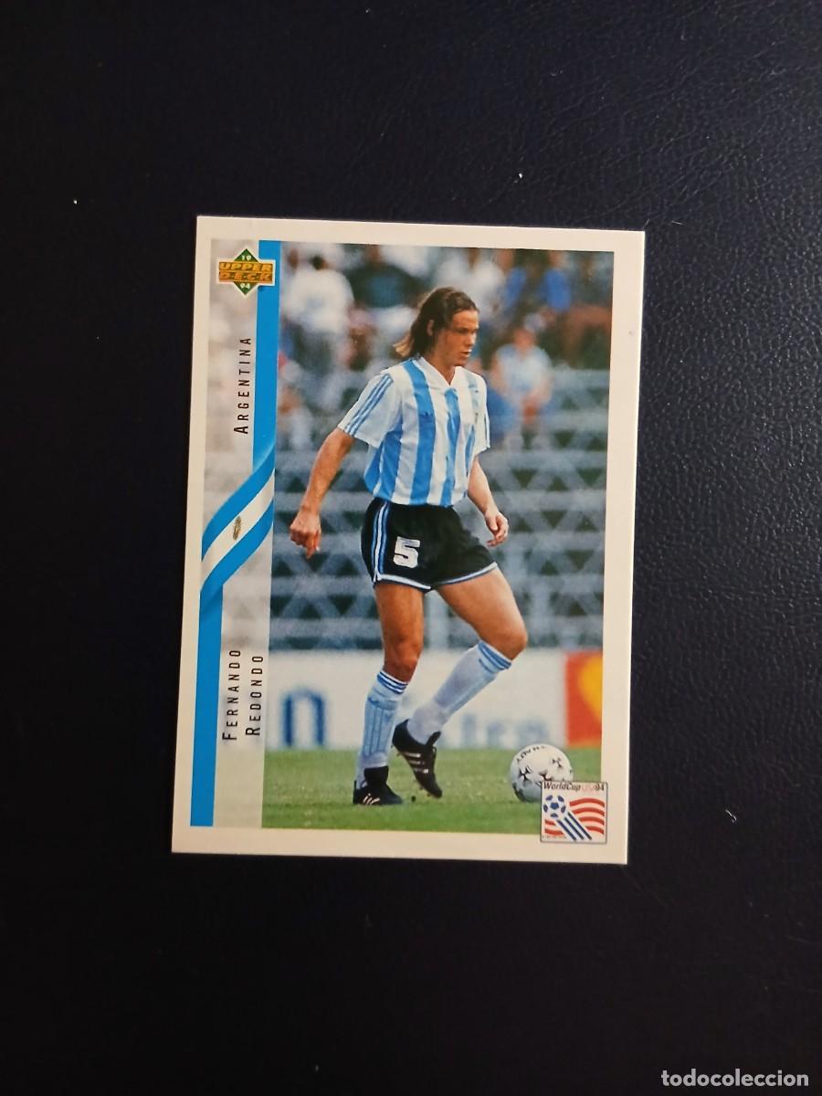 Cromos de f&uacute;tbol: MUNDIAL USA 94 UPPER DECK STICKERS 152 REDONDO - ARGENTINA - Sin pegar