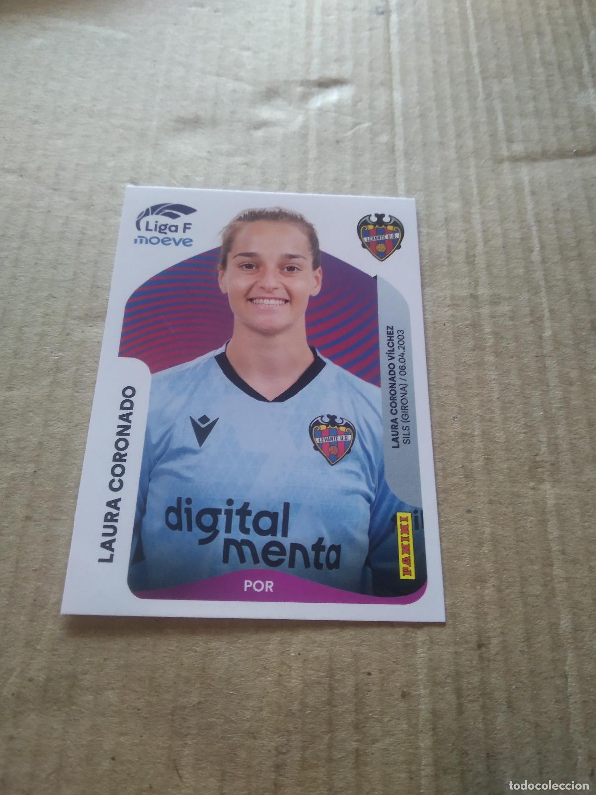 Cromos de f&uacute;tbol: 224 LAURA CORONADO LEVANTE CROMO FUTBOL PANINI LIGA FEMENINA 2025-2026 LIGA F 25-26
