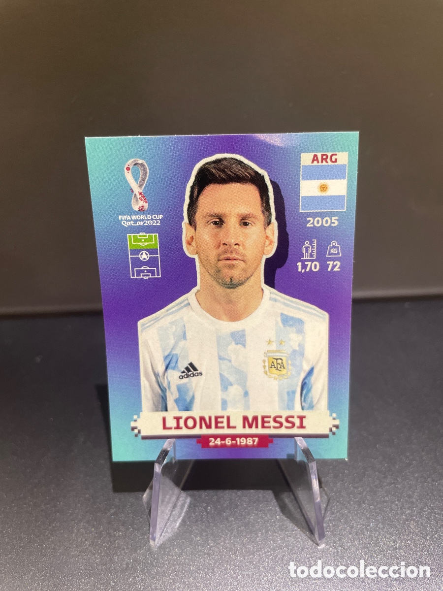 Cromos de f&uacute;tbol: Lionel Messi ARG 20 Panini FIFA World Cup Qatar 2022 Argentina
