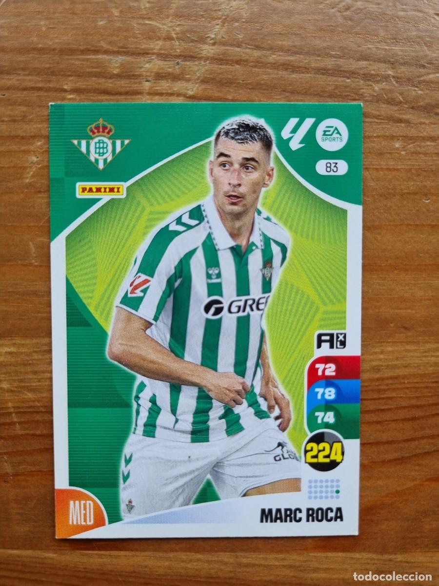 Cromos de f&uacute;tbol: 83 MARC ROCA (Real Betis). Liga 2024 2025 24 25 Adrenalyn XL (Panini)