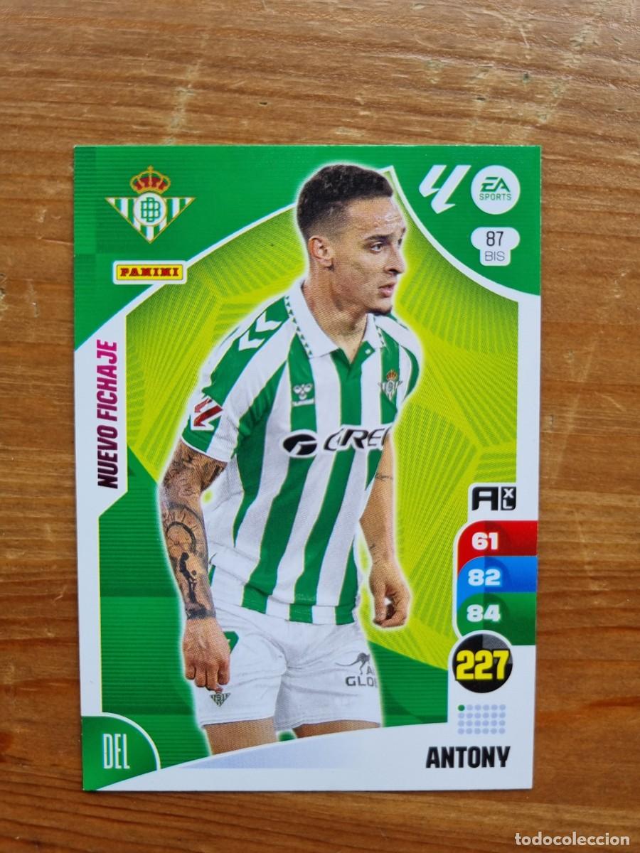 Cromos de f&uacute;tbol: 87 ANTONY (Real Betis) NUEVO FICHAJE. Liga 2024 2025 24 25 Adrenalyn XL (Panini)