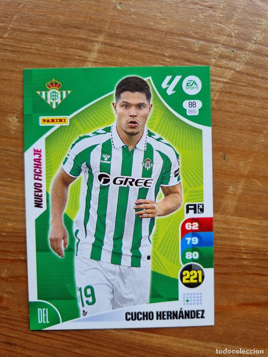 Cromos de f&uacute;tbol: 88 Bis CUCHO HERN&Aacute;NDEZ (Real Betis) NUEVO FICHAJE. Liga 2024 2025 24 25 Adrenalyn XL (Panini)