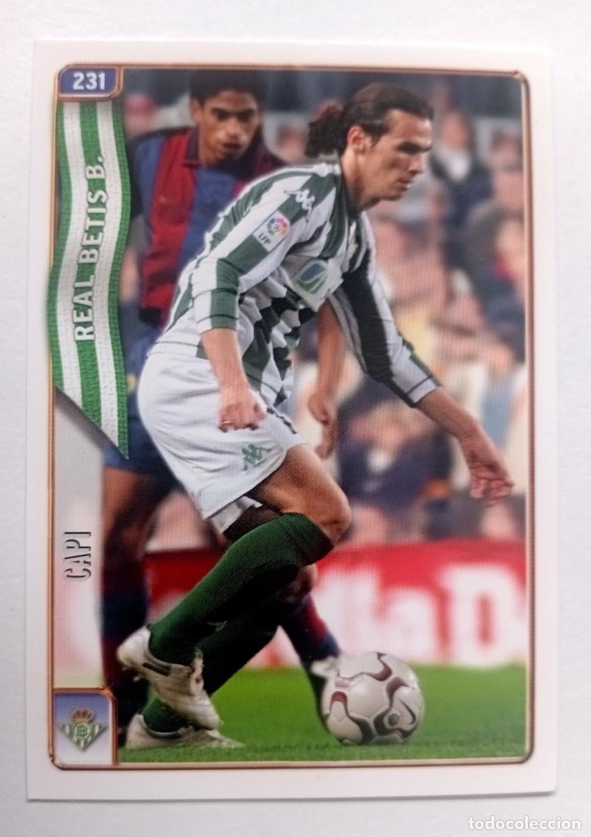 Cromos de f&uacute;tbol: CROMO FUTBOL BETIS MUNDI CROMO 2004-2005: CAPI