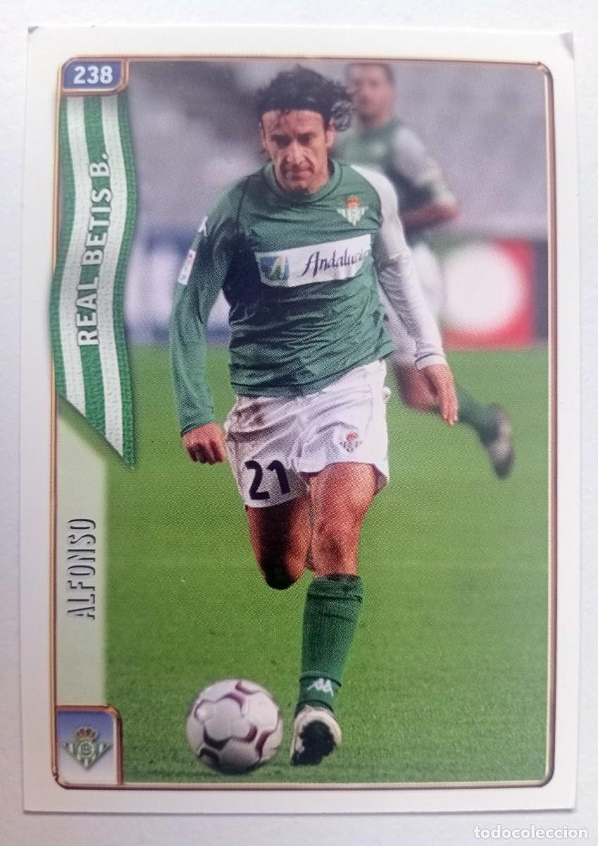 Cromos de f&uacute;tbol: CROMO FUTBOL BETIS MUNDI CROMO 2004-2005: ALFONSO