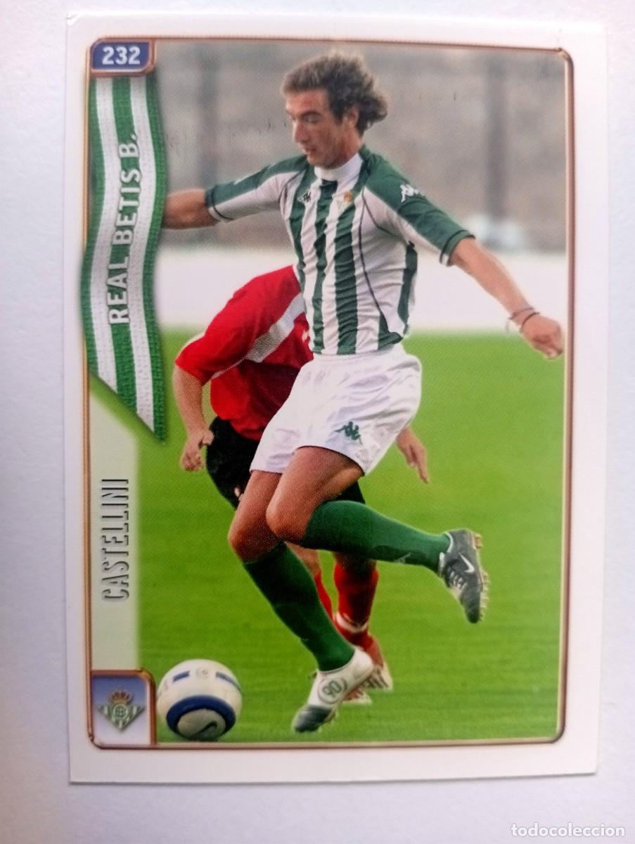 Cromos de f&uacute;tbol: CROMO FUTBOL BETIS MUNDI CROMO 2004-2005: CASTELLINI