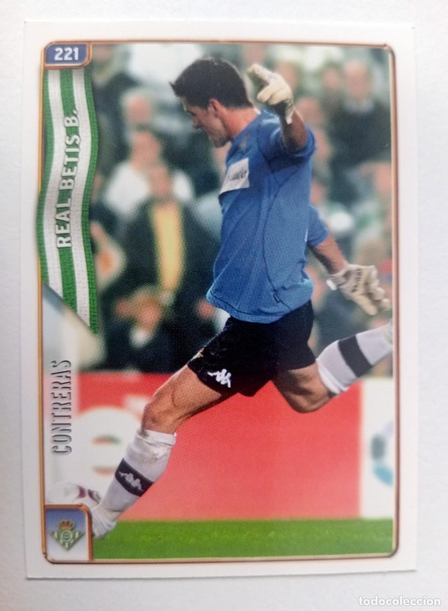 Cromos de f&uacute;tbol: CROMO FUTBOL BETIS MUNDI CROMO 2004-2005: CONTRERAS