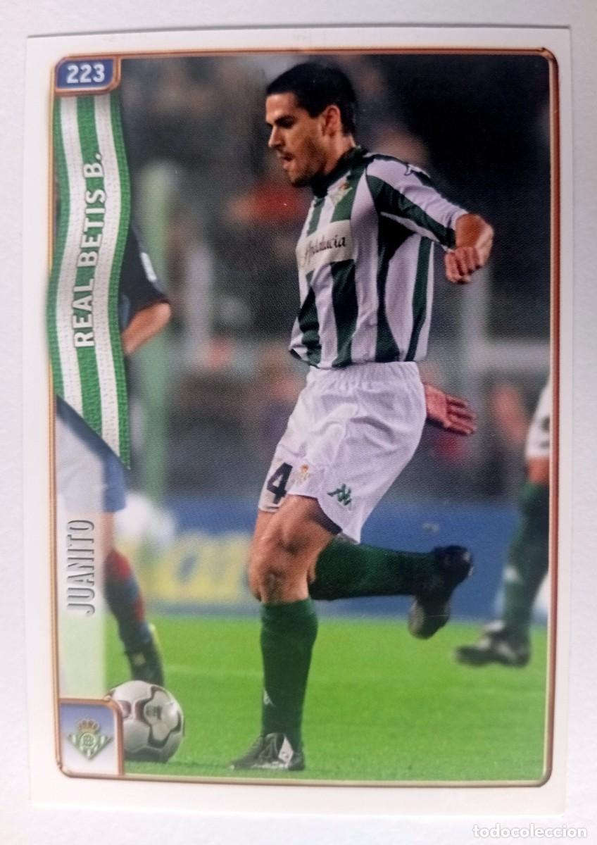 Cromos de f&uacute;tbol: CROMO FUTBOL BETIS MUNDI CROMO 2004-2005: JUANITO