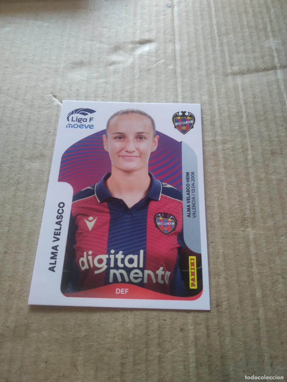 Cromos de f&uacute;tbol: 229 ALMA VELASCO LEVANTE CROMO FUTBOL PANINI LIGA FEMENINA 2025-2026 LIGA F 25-26