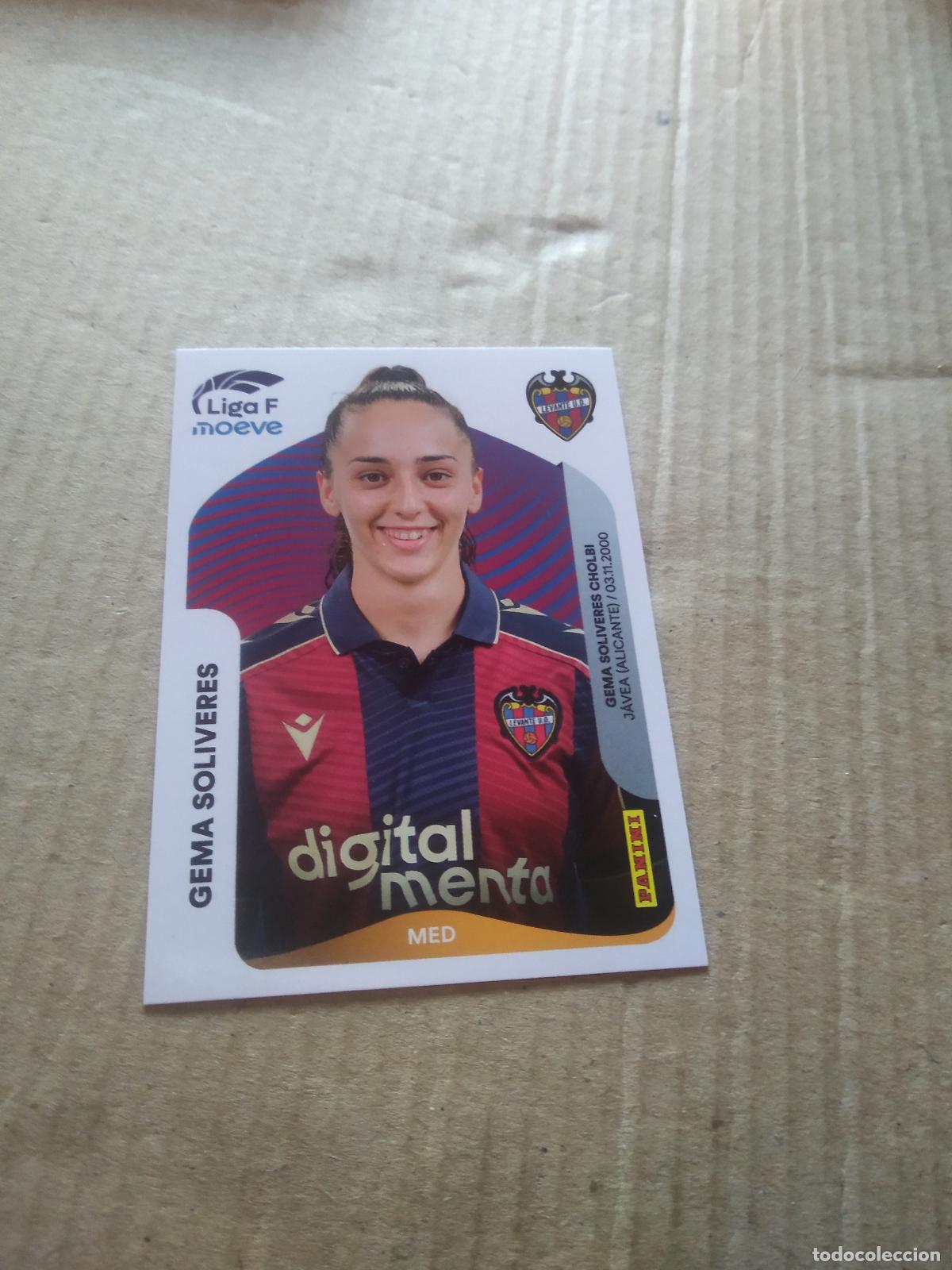 Cartes &agrave; collectionner de Football: 235A GEMA SOLIVERES LEVANTE CROMO FUTBOL PANINI LIGA FEMENINA 2025-2026 LIGA F 25-26