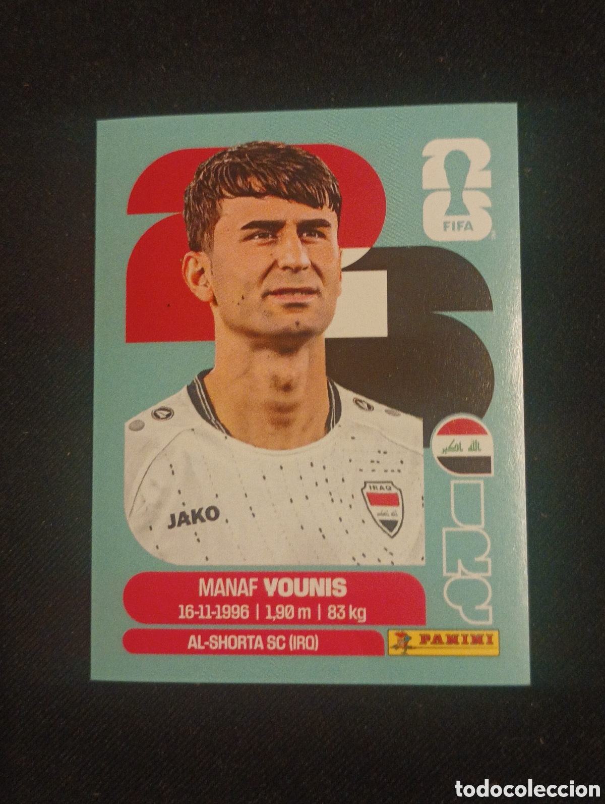 Cromos de f&uacute;tbol: mundial panini 2026 manaf younis