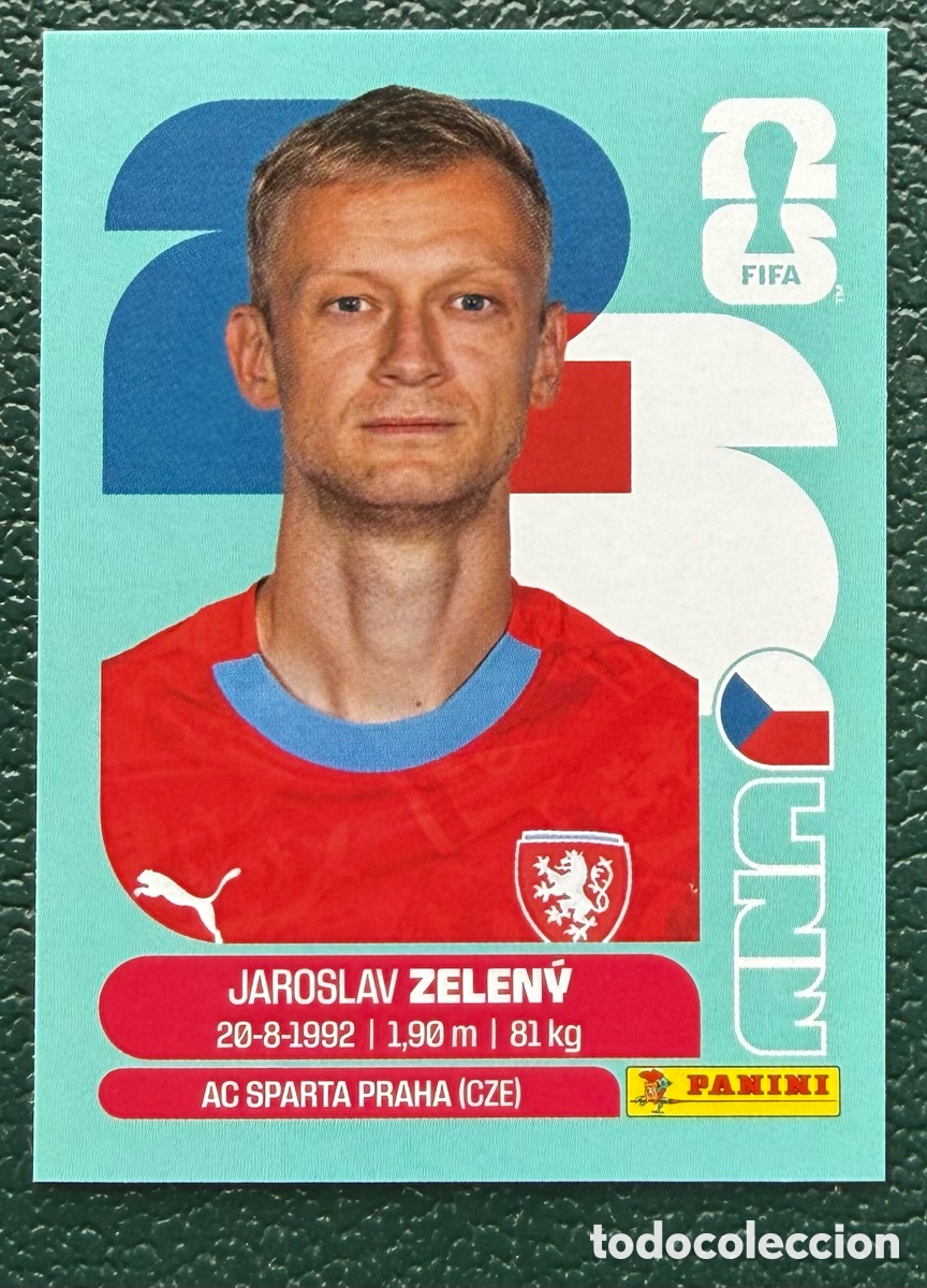Cromos de f&uacute;tbol: CZE 6 JAROSLAV ZELENY REPUBLICA CHECA CROMOS ALBUM FIFA WORLD CUP MUNDIAL 2026 PANINI