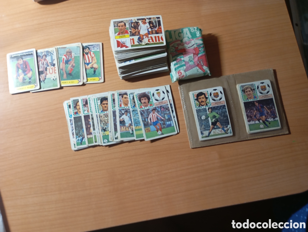 Cromos de f&uacute;tbol: Lote de cromos 82/83 y 83/84