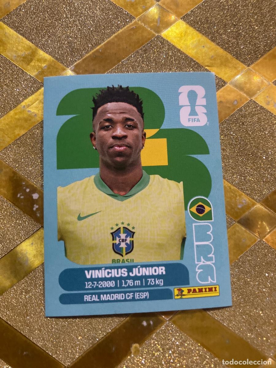Cromos de f&uacute;tbol: CROMO DE F&Uacute;TBOL NUMERO BRA 14 VINICIUS JUNIOR BRASIL MUNDIAL 2026 MEXICO-EEUU-CANADA PANINI !