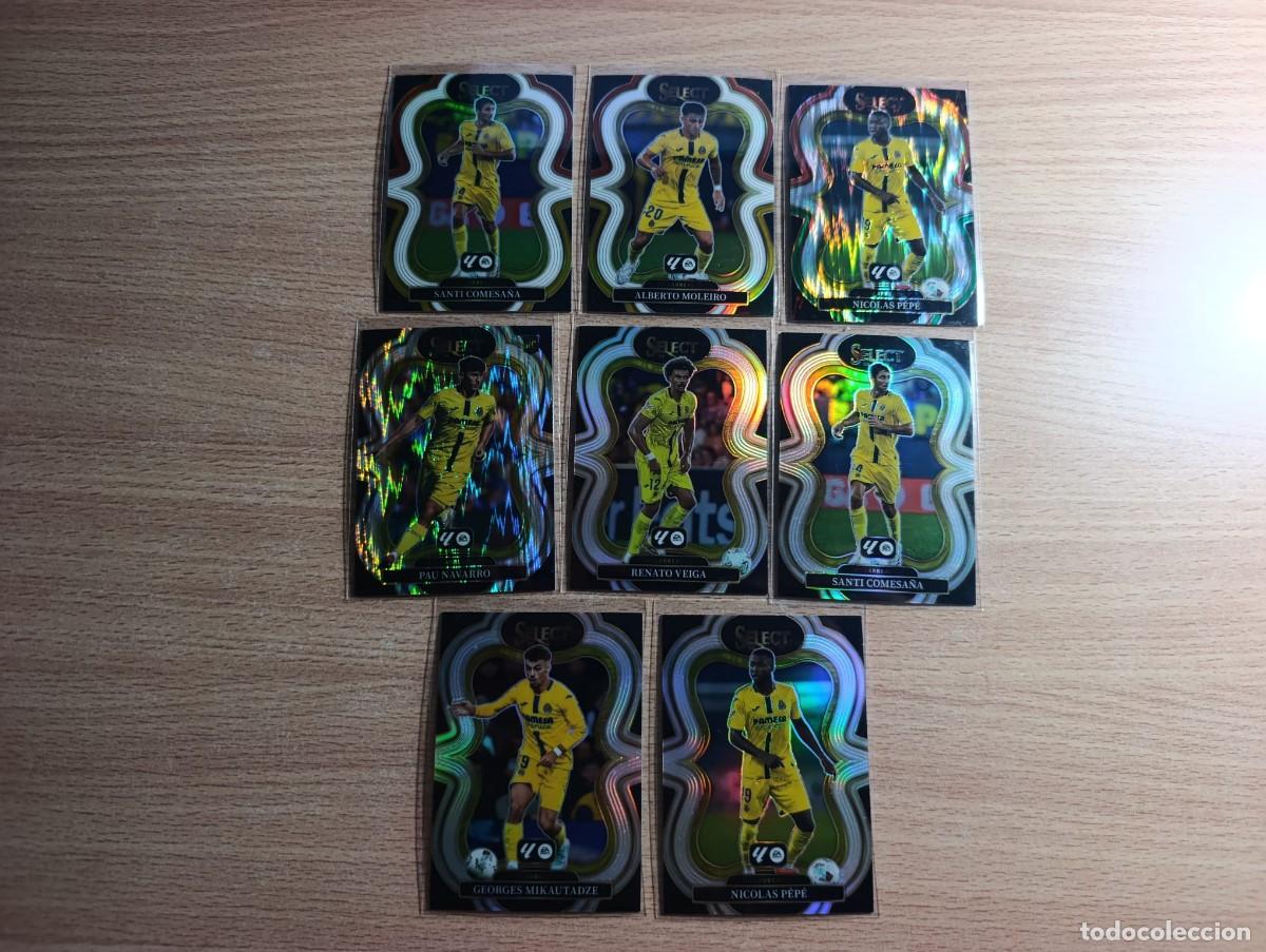 Cromos de f&uacute;tbol: LOTE PARALELAS VILLARREAL PANINI SELECT 2025 2026 25 26 TODAS DIFERENTES