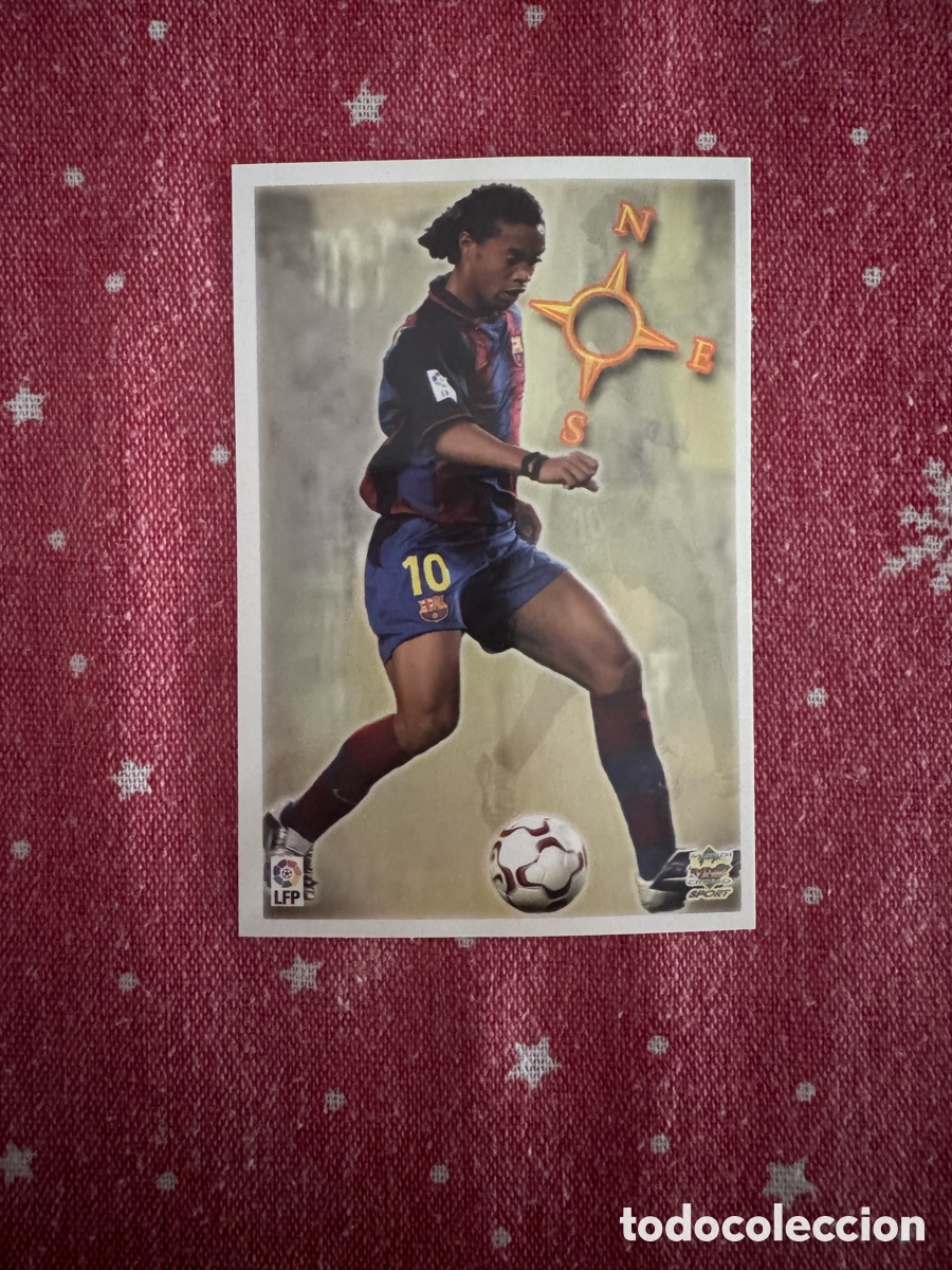 Cromos de f&uacute;tbol: RONALDINHO BARCELONA TOP 2004 MUNDICROMO