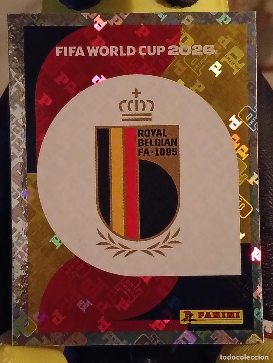 Cromos de f&uacute;tbol: Mundial 2026 - Escudo/Logo - N&deg; 1 - B&eacute;lgica