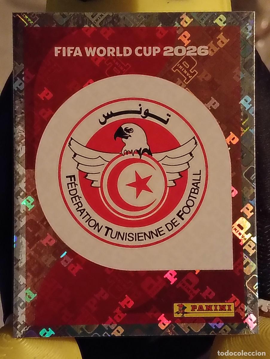 Cromos de f&uacute;tbol: Mundial 2026 - Escudo/Logo - N&deg; 1 - T&uacute;nez
